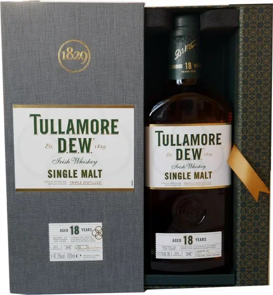 Tullamore Dew Irish Whiskey 18 Jahres. 41,3% vol 700ml