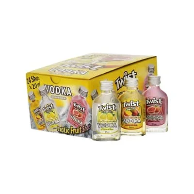 Twist Exotic Fruit Shot Mix Vodka Liqueur Pack 3×8 2cl
