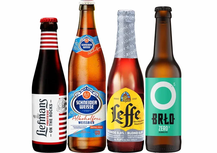 Valentinstag leichte Liebe Bier Paket mit 4 Bierflaschen