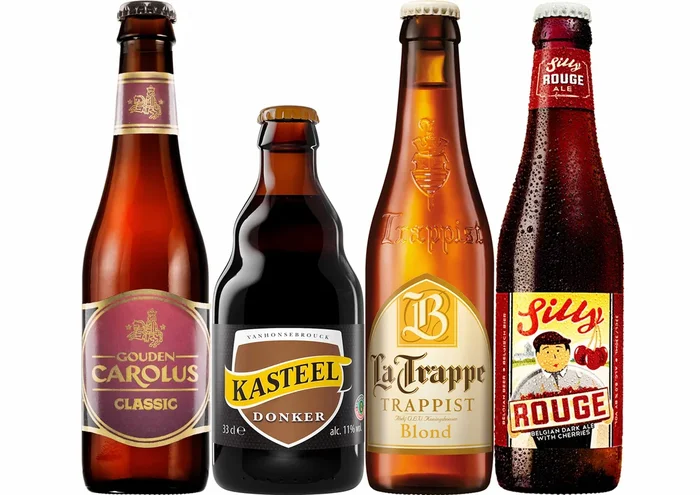Valentinstag Starkbier Paket mit 4 Bierflaschen