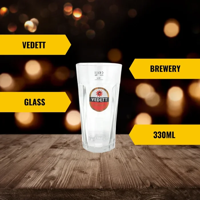 Vedett Extra Blonde 330ml Glass