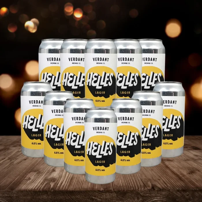 Verdant British Helles Lager 440ml Cans – 4.8% ABV (12 Pack)