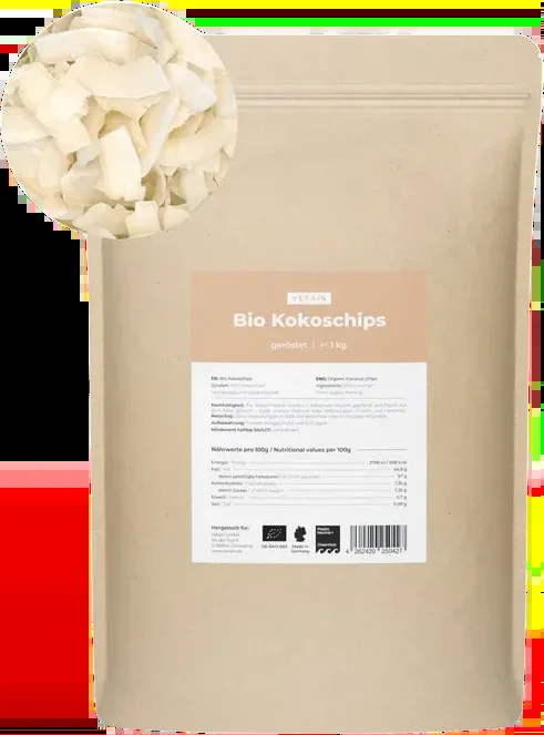 Vetain Bio Kokoschips geröstet