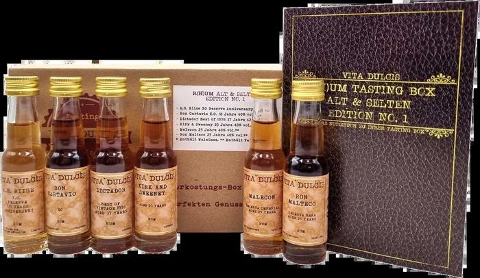 Vita Dulcis R(h)um Tasting Box: alt & selten (6x Rum Minis)