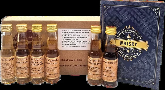 Vita Dulcis Whisky Tasting Box alt & selten Edition 2 (6x Whisky Minis)