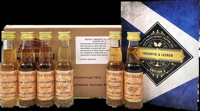 Vita Dulcis Whisky Tasting Box Fruity & Delicious Edition No. 2 (6x Whisky Minis)