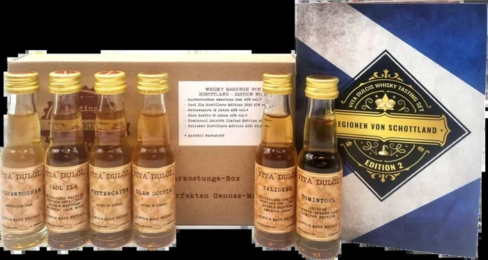 Vita Dulcis Whisky Tasting Box Regions of Scotland Edition No. 2 (6x Whisky Minis)