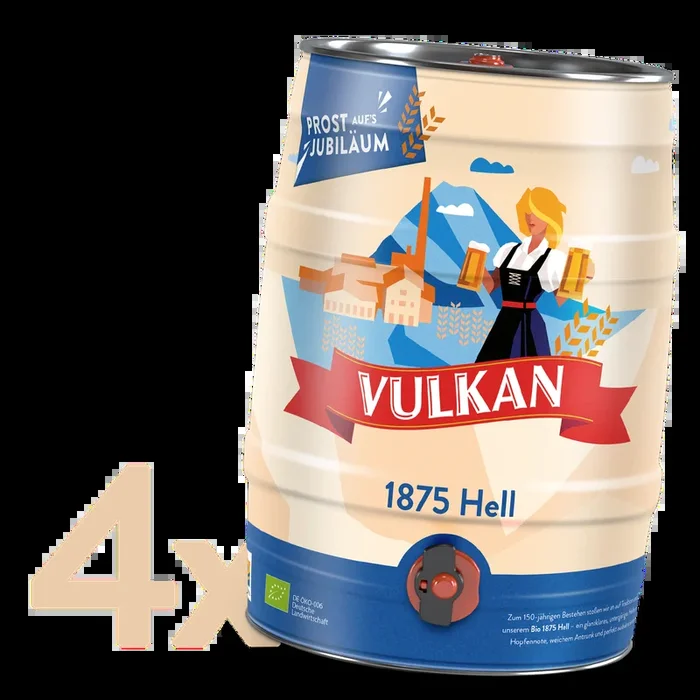 Vulkan Bio 1875 Hell 4x5l Partydose Vorteilspaket