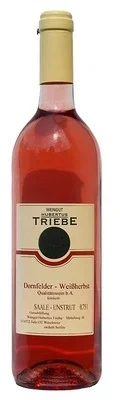 Wein Saale Unstrut Dornfelder Rosé 2024 feinherb Weingut Hubertus Triebe Deutscher Qualitätswein Salsitzer Englischer Garten