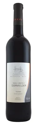 Wein Saale Unstrut Rotwein Dornfelder 2016 trocken Weinhaus Heft Deutscher Qualitätswein