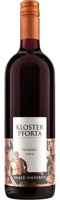 Wein Saale Unstrut Rotwein Dornfelder 2023 lieblich Landesweingut Kloster Pforta Deutscher Qualitätswein