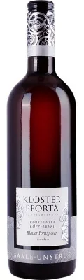 Wein Saale Unstrut Rotwein Portugieser 2020 trocken Landesweingut Kloster Pforta DQW Pfortenser Köppelberg