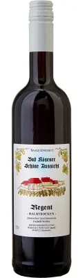 Wein Saale Unstrut Rotwein Regent 2022 süß Weingut Schulze Deutscher Qualitätswein Bad Kösener Schöne Aussicht