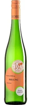 Wein Saale Unstrut Weißwein Riesling 2019 trocken Weingut Köhler – Wölbling Deutscher Qualitätswein Weischützer Nüssenberg