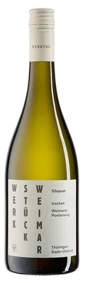 Wein Saale Unstrut Weißwein Silvaner 2021 trocken Winzervereinigung Freyburg DQW Werkstück Weimar Weimarer Poetenweg