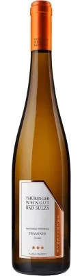 Wein Saale Unstrut Weißwein Traminer 2018 trocken Thüringer Weingut Bad Sulza Deutscher Qualitätswein Bad Sulzaer Sonnenberg