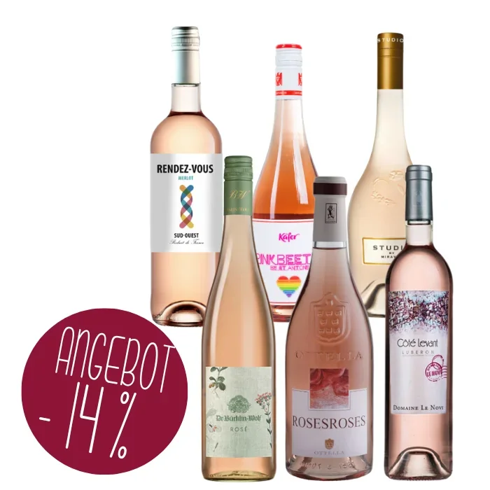 Wein-Set „Fifty Shades of Rosé“