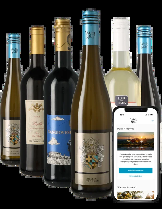 Weinpaket Trocken mit App-Weinprobe