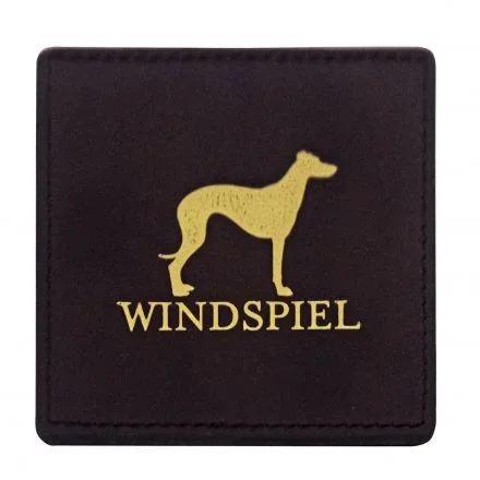 Windspiel Lederuntersetzer