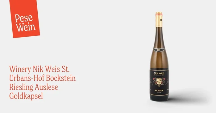 Winery Nik Weis St. Urbans-Hof Bockstein Riesling Auslese Goldkapsel 2019