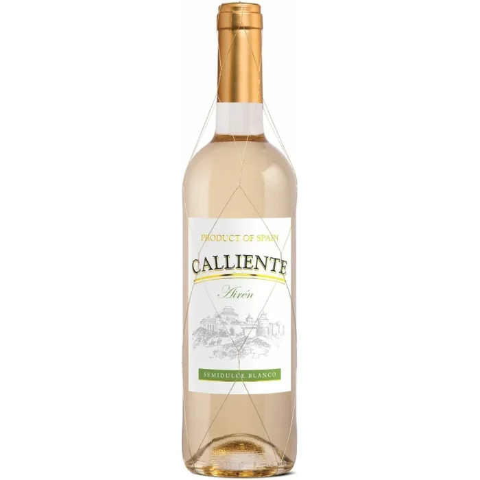 Wino CALLIENTE LA MANCHA HISZPANIA Białe Półsłodkie