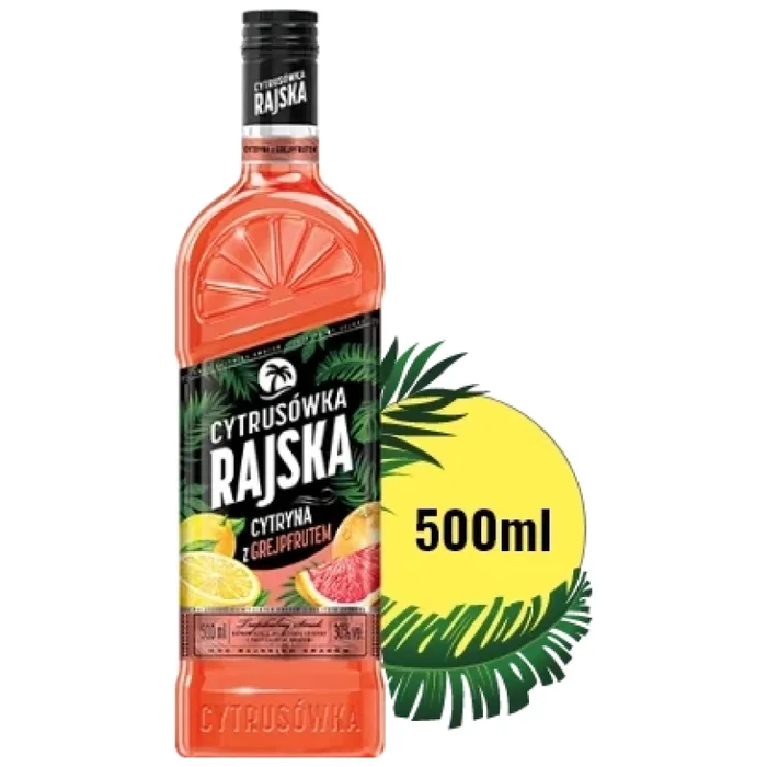 Wódka rajska cytryna z grejfrutem