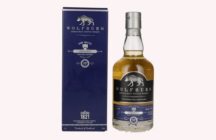 Wolfburn LANGSKIP Single Malt Scotch Whisky 58% Vol. 0,7l in Geschenkbox