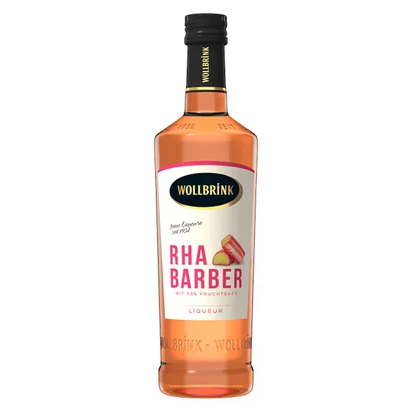 Wollbrink Rhabarber Likör mit Wodka 0,7L 15% vol