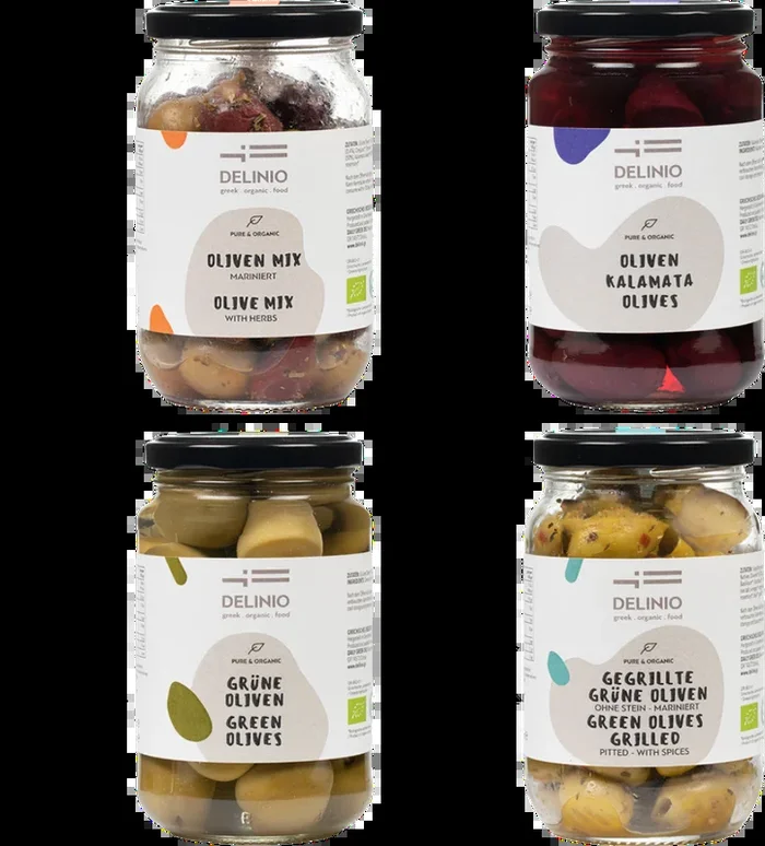 XXXXL Organic Olives Package – (6x Green Olives + 6x Kalamata Olives + 6x Olive Mix + 6x Grilled Green Olives)